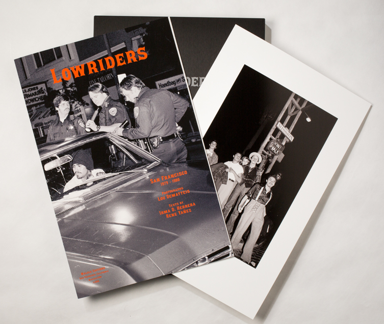 Item #114869 LOWRIDERS: SAN FRANCICO, 1979 - 1980.; Photographs by... Texts by Lou Dematteis, Irma D. Herrera & Rene Yañez. Design by Luis Delgado. Box by Pina Zangaro. Lou Dematteis.